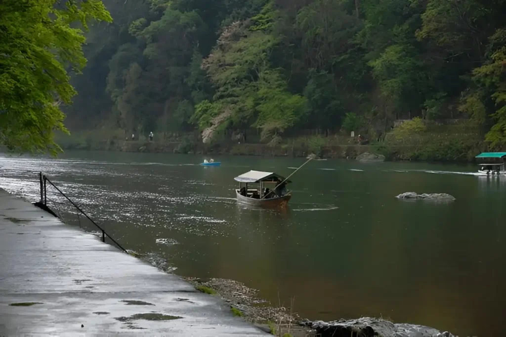 Hozu-gawa River,Arashiyama bamboo grove