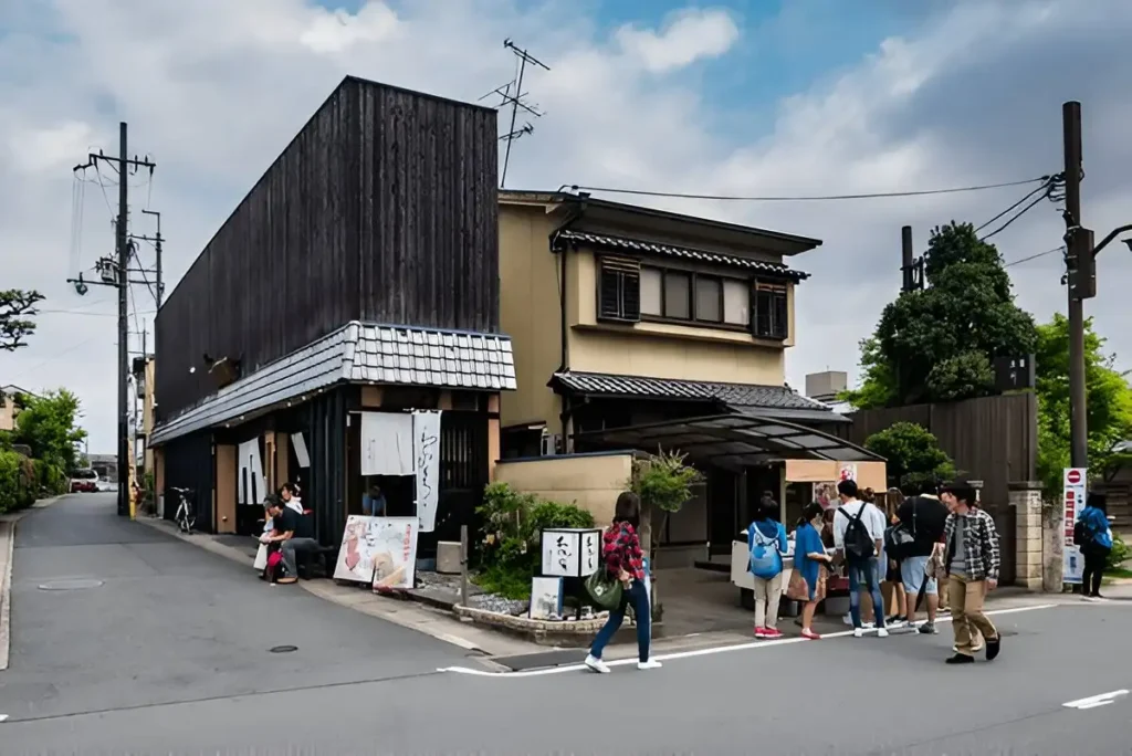 Restaurant and cafe near Bamboo forest of Arashiyama