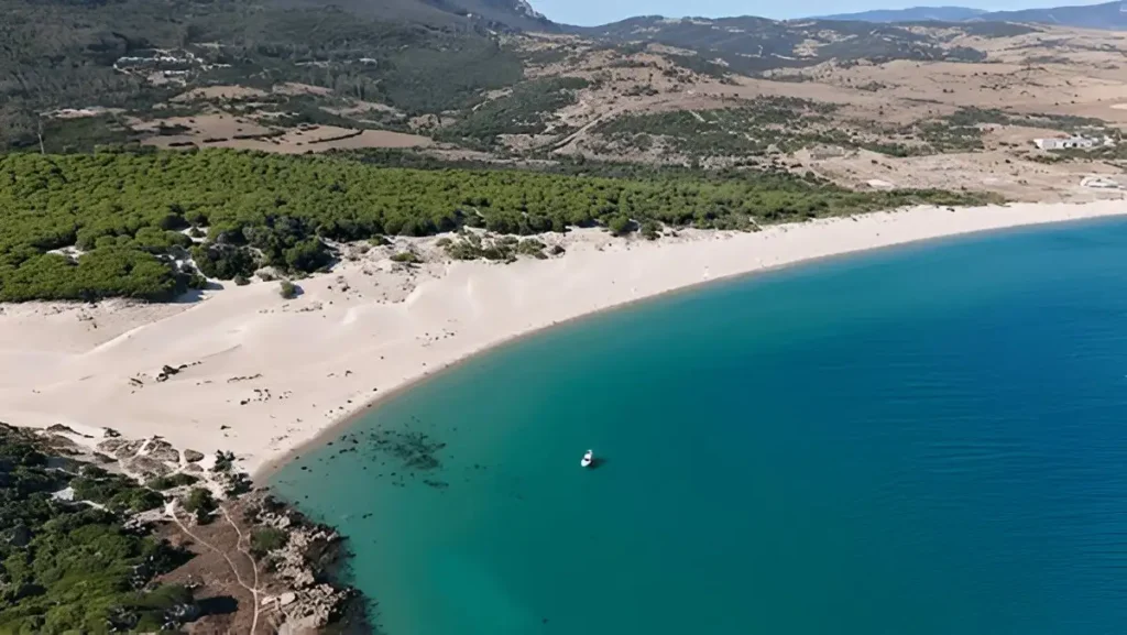 Beautyful Touristy Beach Towns Playa de Bolonia, Spain
