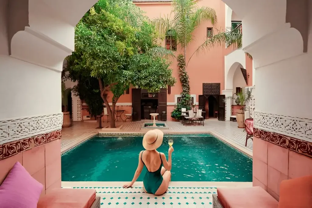 Couple Honeymoon In Marrakech Morocco