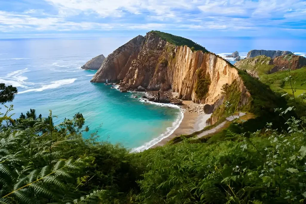 Best Less Touristy Beach Playa del Silencio in Cudillero Asturias, Spain