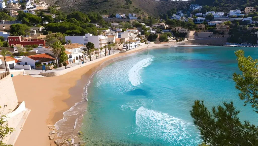 Moraira playa el Portet beach spain