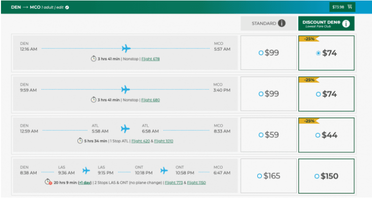 Frontier Airlines Discounts and deals